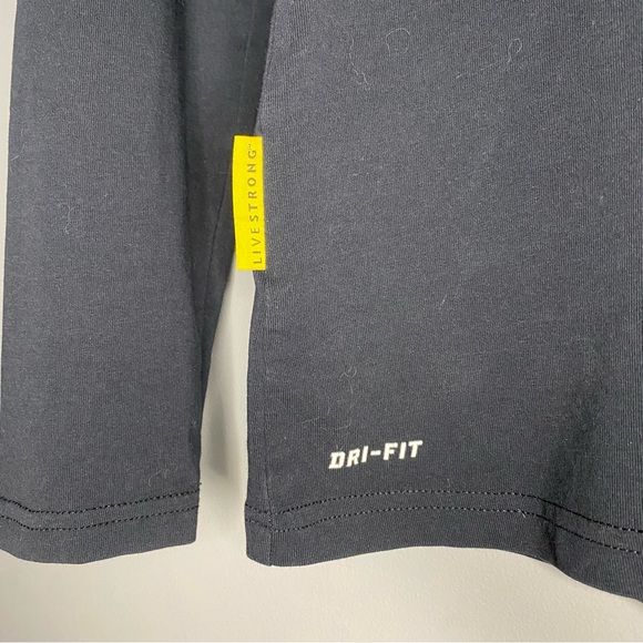[S] Nike Livestrong Dri-Fit Cotton Tee | Black/Yellow - Picture 3 of 7